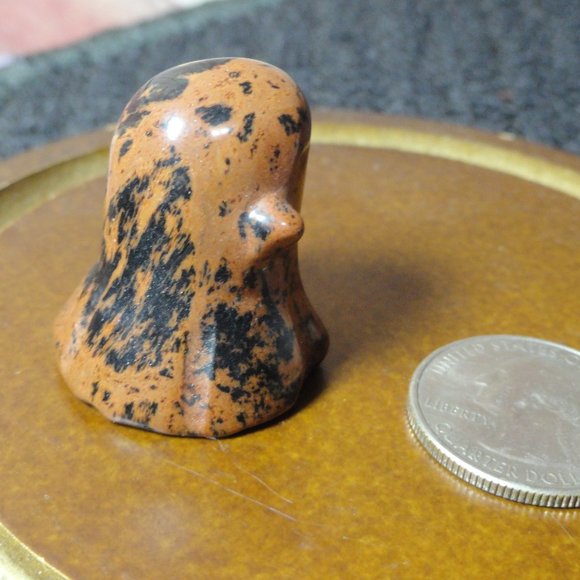 Red Obsidian Ghost,Hand carved~detailed~awesome colors~Witch, Wiccan, Re… - Picture 2 of 5